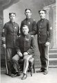 HMH Lund - In Uniform Early in Life - Flanked by 3 Officers